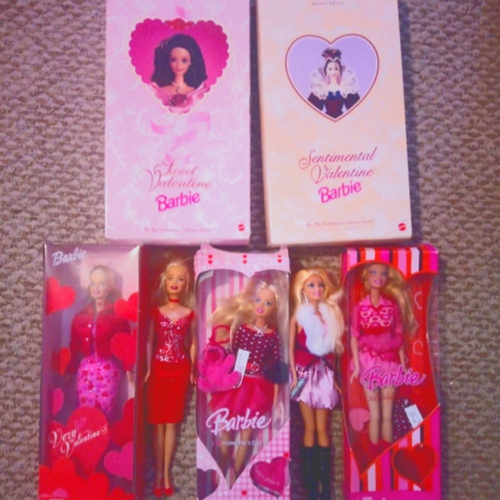 Valentine's Barbies